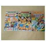 LOT OF 3 FANTASTIC FOUR BRONZE AGE COMIC BOOKS