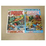 LOT OF 2 FANTASTIC FOUR BRONZE AGE COMIC BOOKS