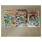 LOT OF 3 FANTASTIC FOUR BRONZE AGE COMIC BOOKS