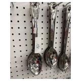 4 Perforated Serving Spoons