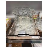 Assorted Glasses & Tray