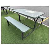 54ï¿½ Outdoor Table & Bench