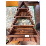 Wooden Wall Shelf & Coat Hanger
