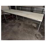 8ï¿½ Poly Top Work Table