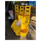 Mop Bucket & Signs
