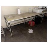 8ï¿½ Poly Top Work Table