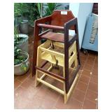 2x Wooden High Chairs
