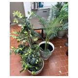 3 Plastic Tree Decorations