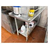 48' Stainless Steel Work Table