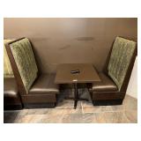 2 Single Booth Seats & 30' Table