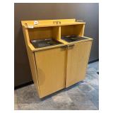42' Dual Trash Can Cabinet