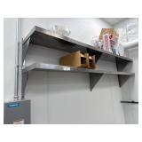 2x 6' Stainless Wall Shelves