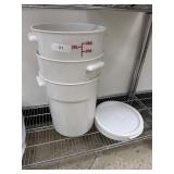 3 22qt Ingredient Bins & Lids