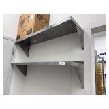 2x Regency Wall Mounted Stainless Shelves