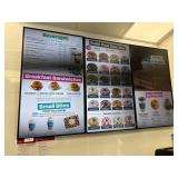 3x LG Menu Board Monitors