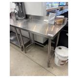 36' Stainless Work Table