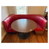 7' U Shaped Booth & Table