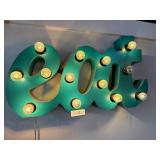 28' Lit Metal Eat Sign