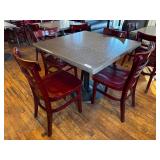 36' Dining Table & 4 Chairs