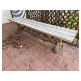 80' Wooden Bench Seat