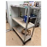 48' Aluminum Storage Rack On Casters