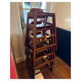 2x Wooden Infant High Chairs