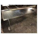 87' Stainless Steel Work Table