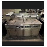 Tripler Bank Frymaster FMH350CSC w/ Dump [WWR]