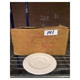 36 New! 5 5/8 Gothic White Saucers