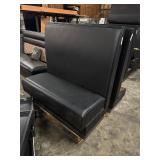 Like New! 48ï¿½ Black Vinyl Booth Seat