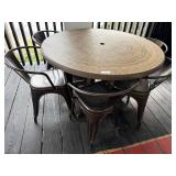 48ï¿½ Outdoor Dining Table w/ 6 Chairs