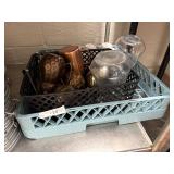 Assorted Cups, Mugs & Dish Racks