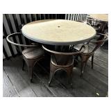 48ï¿½ Outdoor Dining Table w/ 6 Chairs