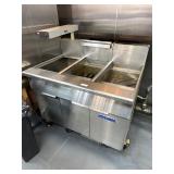 Imperial Dual 40lbs Nat Gas Fryers w/ Dump & Filte