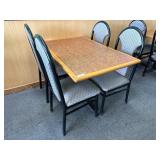46' Dining Table w/ 4 Chairs