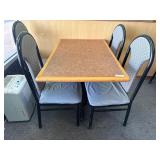 46' Dining Table w/ 4 Chairs
