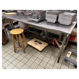 6' Stainless Steel Work Table