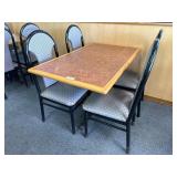 46' Dining Table w/ 4 Chairs