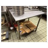 36' Stainless Steel Work Table