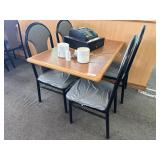 46' Dining Table w/ 4 Chairs