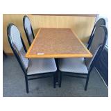 46' Dining Table w/ 4 Chairs