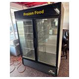 Like New! True GDM-49F-LD 2 Glass Door Freezer