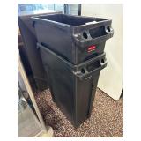 New! 2x Rubbermaid Slim Jim Trash Cans