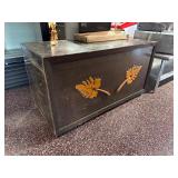48ï¿½ Storage Chest w/ Oak Leaf Decoration