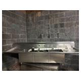 Stainless Steel 90' 3 Compartment Sink