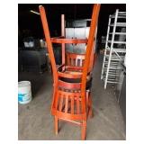 2x Wooden Bar Chairs