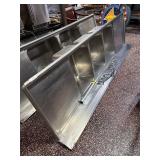9' Stainless Steel 3 Compartment Sink