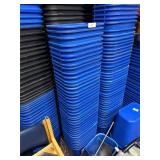 10 Blue Plastic Trash Cans