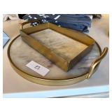Marble & Metal Tray & Box