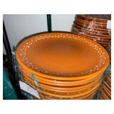 Like New! 35 10' Clay Dinner Plates